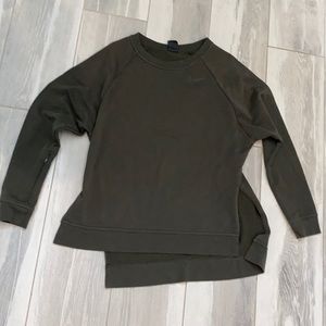 Nike Sweatshirt Tunic Olive Sz S